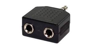 ADAPTADOR DE AUDIO P2 MACHO X 2 P2 FEMEA MBTECH - MB6002 / EXBOM - 1583 / LELONG - LE -5507.