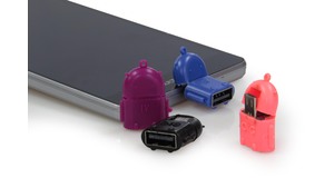 ADAPTADOR MICRO USB (V8) MACHO X USB FEMEA OTG EXBOM - 01444 / VERDE - V8-OTG / LELONG - LE-5546