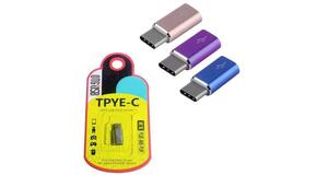 ADAPTADOR OTG TYP C MACHO X MICRO USB FEMEA V8