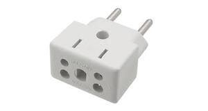 ADAPTADOR TOMADA UNIVERSAL BOB LOVE 10A/20A BRANCO PRISMATEC