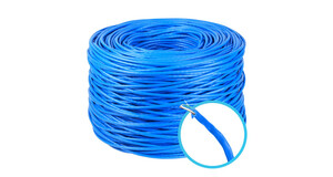 CABO CFTV 4P CAT5 24AWG AZUL 0,51MM 305MTRS MEGATRON