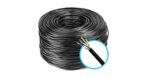 CABO CFTV 4P CAT5 24AWG PRETO 0,51MM 305MTRS SE322 MULTILASER