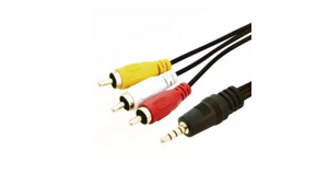 CABO DE VIDEO P2 MACHO X 3 RCA MACHO C/ 2,0M