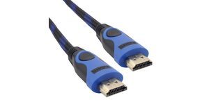 CABO HDMI 1.4 90 GRAUS C/ 2,0M 15 PINOS C/ FILTRO E MALHA MBTECH - MB81144