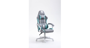 CADEIRA GAMER EG910/PRISM CINZA COM VERDE, ESTRUTURA BRANCA EVOLUT