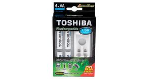 CARREG PILHA USB AA/AAA TOSHIBA C/2AA