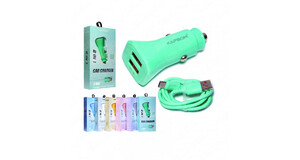 CARREGADOR DE CARRO - KAPBOM - UNIDADE COD. KA-5071-TY CARREGADOR PARA CARRO 2 ENTRADAS USB