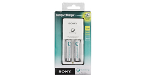 CARREGADOR DE PILHAS SONY AA/AAA - COM 2 PILHAS