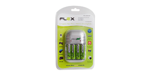 CARREGADOR P/ PILHAS / BATERIAS AA/AAA/9V C/4 AA 2900 FX-C03/4P