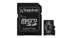 CARTÃO DE MEMÓRIA KINGSTON CANVAS SELECT PLUS MICROSD 32GB CLASSE 10 COM ADAPTADO