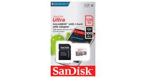 CARTÃO DE MEMÓRIA MICRO SD SANDISK ULTRA 2X1 C10 128GB 100MBS -