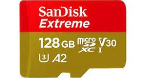 CARTÃO DE MEMÓRIA MICRO SD SANDISK EXTREME 128GB 190MBS