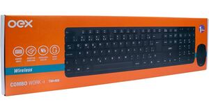 COMBO MOUSE E TECLADO S/FIO WORK R TM408