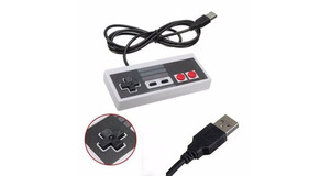 CONTROLE GAMEPAD COM FIO USB NINTENDO NES EDIÇÃO CLÁSSICO NE