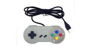 CONTROLE MODELO SUPER NINTENDO  USB P/ PC