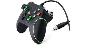 CONTROLE PARA XBOX ONE E PC COM FIO GAMEPAD MANETE JOYSTICK PARALELO