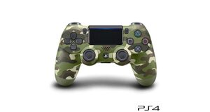 CONTROLE SONY DUALSHOCK 4 GREEN CAMOUFLAGE SEM FIO (COM LED FRONTAL)