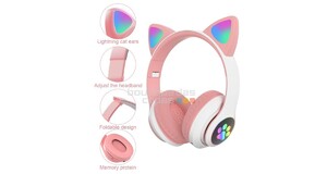 FONE HEADSET DE GATINHO  BLUETOOTH FONE KTP-101 (A/RS)