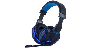 FONE HEADSET GAMER C/LUZ P3USB C/MICROFONE C/ADAPTADOR P/ 2 P2 DF 81