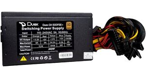 FONTE DE ALIMENTACAO DUEX DX-500FSE++ 500W 80 PLUS BRONZE MODULAR PFC ATIVO COM CABO