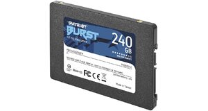 HD SSD PATRIOT BURST, 240GB, SATA III, LEITURA 555MBS E GRAVAÇÃO 500MBS,