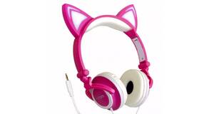 HEADPHONE ORELHA DE GATO COM LED