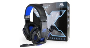 HEADSET GAMER COM MICROFONE  LED CABO DE NYLON - KP-396