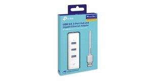 HUB USB ADAPTADOR DE REDE TP-LINK UE330 COM 3 PORTAS USB 3.0 E ETHERNET GIGABIT