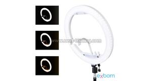 ILUMINADOR RING LIGTH 14 POLEGADAS 240 LEDS C/ CONTROLE DE COR 3200K A 5600K ILUM-R13W30 EXBOM - 3361
