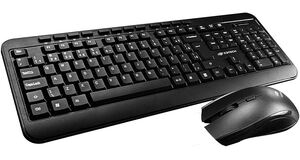 KIT TECLADO E MOUSE WIRELESS C3TECH K-W60BK MULTIMIDIA C/PILHA PRETO