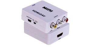 MINI ADAPTADOR CONVERSOR D HDMI P/ VIDEO 3RCA AV CABO HDMI