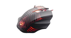 MOUSE GAMER SPIDER VENOM OM-704 PRETO/VERMELHO FORTREK