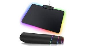 MOUSE PAD GAMER C/LED RGB  80X30 CM ( 7 CORER