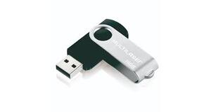 PEN DRIVE MULTILASER TWIST 8GB PD587 - PRETO