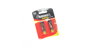 PILHA ALCALINA AA CARTELA C/ 2 UNIDADES PAIRDEER