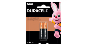 PILHA ALCALINA AAA BLISTER C/2 DURACELL