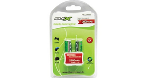 PILHA RECARREGÁVEL 2 UNIDADES AA 2900 MAH FX-AA29B2