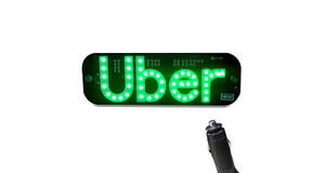 PLACA DE UBER LED