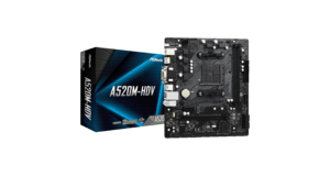 PLACA MÃE ASROCK A520M-HDV DDR4 SOCKET AM4 CHIPSET AMD A520 MICRO ATX