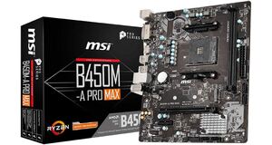 PLACA MAE MSI B450M-A PRO MAX - AMD RYZEN AM4 - DDR4 - MATX - HDMI/DVI