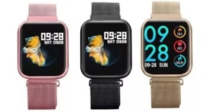 RELÓGIO INTELIGENTE BLUETOOTH SMART WATCH P80 ANDROID E IOS