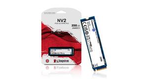 SSD KINGSTON 250GB M.2 NVME PCIE 3000MB/S LEIT - 1300MB/S GRAV NV2 SNV2S/250G