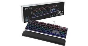 TECLADO GAMER MECANICO GALAX STEALTHY SERIES STL-03 BLUE SWITCH/RGB/104 TECLAS/METAL - KGS0314T1MR1BBK0