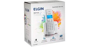 TELEFONE ELGIN TSF 8001 S/FIO C/IDENTIFICADOR DE CHAMADA BRANCO