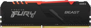 MEMÓRIA KINGSTON BEAST FURY RGB 8GB DDR4 3200 - KF432C16BBA/8
