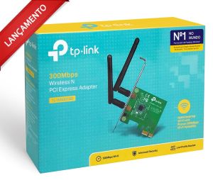 PLACA DE REDE TP-LINK TL-WN881ND PCI WIRELESS N 300MBPS