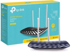ROTEADOR TP-LINK ARCHER C20 AC750 WIRELESS DUAL BAND 2,4/5GHZ 3 ANT FIXAS 5DBI