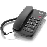 TELEFONE COM FIO TCF 2000 PRETO