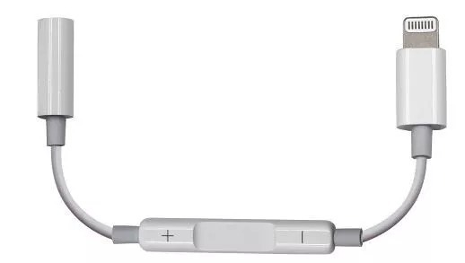 CABO ADAPTADOR IPHONE 7 P2 C/ CONTROLE DE VOLUME. - Play Informática Pinhais