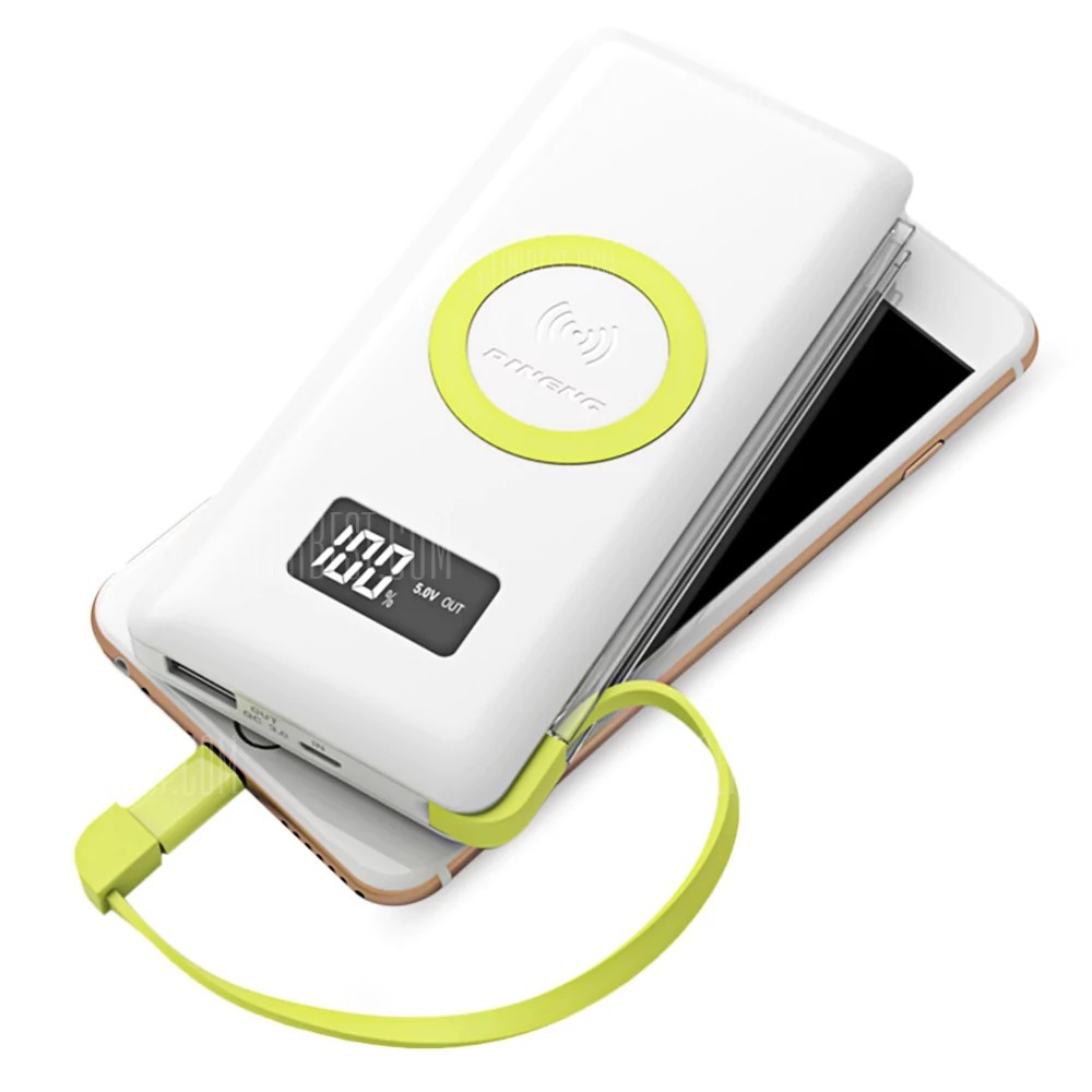 CARREGADOR PORTATIL PINENG PN888 10000MAH SEM FIO IPHONE